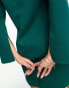 Фото #4 товара New Look flare sleeve mini dress in dark green