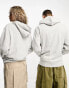 COLLUSION Unisex logo hoodie in grey marl