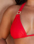 Moda Minx Curve X Bernadette Afia Amour triangle bikini top in red Красный, 50 - фото #3