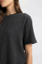 Kadın T-shirt Siyah C3843ax/bk81