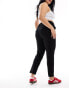 Only Curve straight leg trousers in black