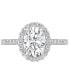 ფოტო #3 პროდუქტის Certified Lab Grown Diamond Halo Engagement Ring (2-1/2 ct. t.w.) in 14k Gold