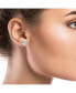 ფოტო #3 პროდუქტის 5A Cubic Zirconia 7mm Geometric Stud Earrings