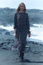Фото #1 товара Длинное платье с принтом — zw collection ZARA
