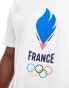 Le Coq Sportif – Equipe De France Paris 2024 Olympics – T-Shirt in Weiß mit Rückenprint