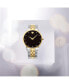 ფოტო #10 პროდუქტის Men's Swiss Museum Classic Diamond-Accent Two-Tone PVD Stainless Steel Bracelet Watch 40mm