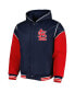 Фото #5 товара Куртка с капюшоном JH Design мужская Разворотная Флисовая Full-Snap Navy St. Louis Cardinals