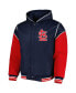 Men's Navy St. Louis Cardinals Reversible Fleece Full-Snap Hoodie Jacket