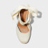 Women's Adriana Ankle Wrap Wedge Heels - Universal Thread Cream 12