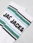 Jack & Jones 5 pack mulicoloured tennis sock in white