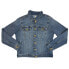 Фото #1 товара Seven7 Ladies Stretch Comfortable Collared Button Up Denim Jacket