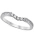 ფოტო #1 პროდუქტის Diamond Curved Anniversary Ring (1/3 ct. t.w.) in 14k White Gold