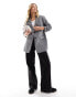 Фото #2 товара Y.A.S ruched sleeve stand alone blazer in grey