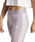 Фото #4 товара Women's Essentials 3-Stripe Full Length Cotton Leggings, XS-4X
