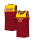 Фото #1 товара Men's Burgundy, Gold Washington Commanders Logo Touchdown Fashion Tank Top