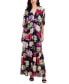 Фото #1 товара Women's Printed Cambria Smocked-Waist Dress