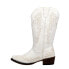 Roper Riley Scroll Embroidered Snip Toe Cowboy Womens White Casual Boots 09-021 6 - фото #3