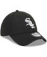 Фото #4 товара Men's Black Chicago White Sox Logo 39THIRTY Flex Hat