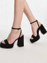 Bershka chunky platform sandal in black 40 - фото #1