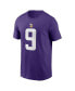 Фото #3 товара Men's J.J. McCarthy Purple Minnesota Vikings 2024 NFL Draft First Round Pick Name Number T-Shirt