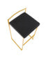 Фото #11 товара Барный стул золотой LumiSource Fuji, комплект из 2 шт.