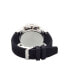 ფოტო #3 პროდუქტის Men's Analog-Digital Black Silicone Strap Watch 51mm