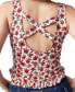 Фото #2 товара Women's Melanie Printed Ruffled Tank Top