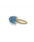 ფოტო #2 პროდუქტის Summer Nights Gold Plated Silver Turquoise Gemstone Single stone Ring Pendant