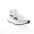 Фото #3 товара Reebok Classic Leather Legacy Mens White Nylon Lifestyle Sneakers Shoes