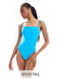 Фото #2 товара ASOS DESIGN Tall square neck swimsuit in bright blue