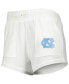 Women's White North Carolina Tar Heels Sunray Notch Neck Long Sleeve T-shirt and Shorts Set