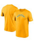 Фото #2 товара Men's Gold Los Angeles Chargers Logo Essential Legend Performance T-shirt