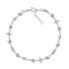 Sparkling silver bracelet with zircons BRC100W