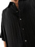 Фото #7 товара Weekday oversized short sleeve shirt in black