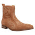 Dingo Brooks Embroidered Round Toe Western Mens Brown Casual Boots DI211-TAN