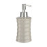 Soap Dispenser Waves Ceramic Grey Metal 12 Units (260 ml)