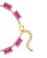 ფოტო #3 პროდუქტის Gold-Tone Enamel Stone Necklace, 17" + 2" extender, Created for Macy's