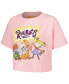 Women's Pink Rugrats Group Boxy Cropped T-shirt