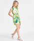 Women's Printed Palm Shift Dress