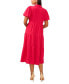 Фото #2 товара Women's Puff-Sleeve Tiered Maxi Dress