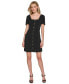 ფოტო #1 პროდუქტის Women's Square-Neck Crepe Sheath Dress