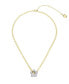 Фото #1 товара Steve Madden two-tone Puffy Flower Pendant Necklace