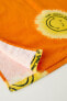 Фото #6 товара Полотенце-пончо из ткани с принтом smileyworld ® с капюшоном ZARA