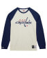 Фото #4 товара Men's Cream Washington Capitals Legendary Slub Vintage-Like Raglan Long Sleeve T-shirt