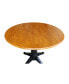 International Concept 42" Round Dual Drop Leaf Pedestal Table