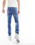 ASOS DESIGN – Enge Jeans in verwaschenem Mittelblau Голубой, W28 L32 - фото #3