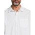 Фото #4 товара George Poplin Casual Button-Up Shirt Men's Medium White Long Sleeve Collared