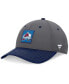 ფოტო #1 პროდუქტის Men's Gray/Navy Colorado Avalanche 2024 Stanley Cup Playoffs Locker Room Adjustable Hat