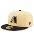 Фото #1 товара Men's Sand, Black Arizona Diamondbacks 2021 City Connect 59FIFTY Fitted Hat