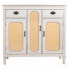 Sideboard Alexandra House Living White Rattan Fir wood 36 x 88 x 95 cm